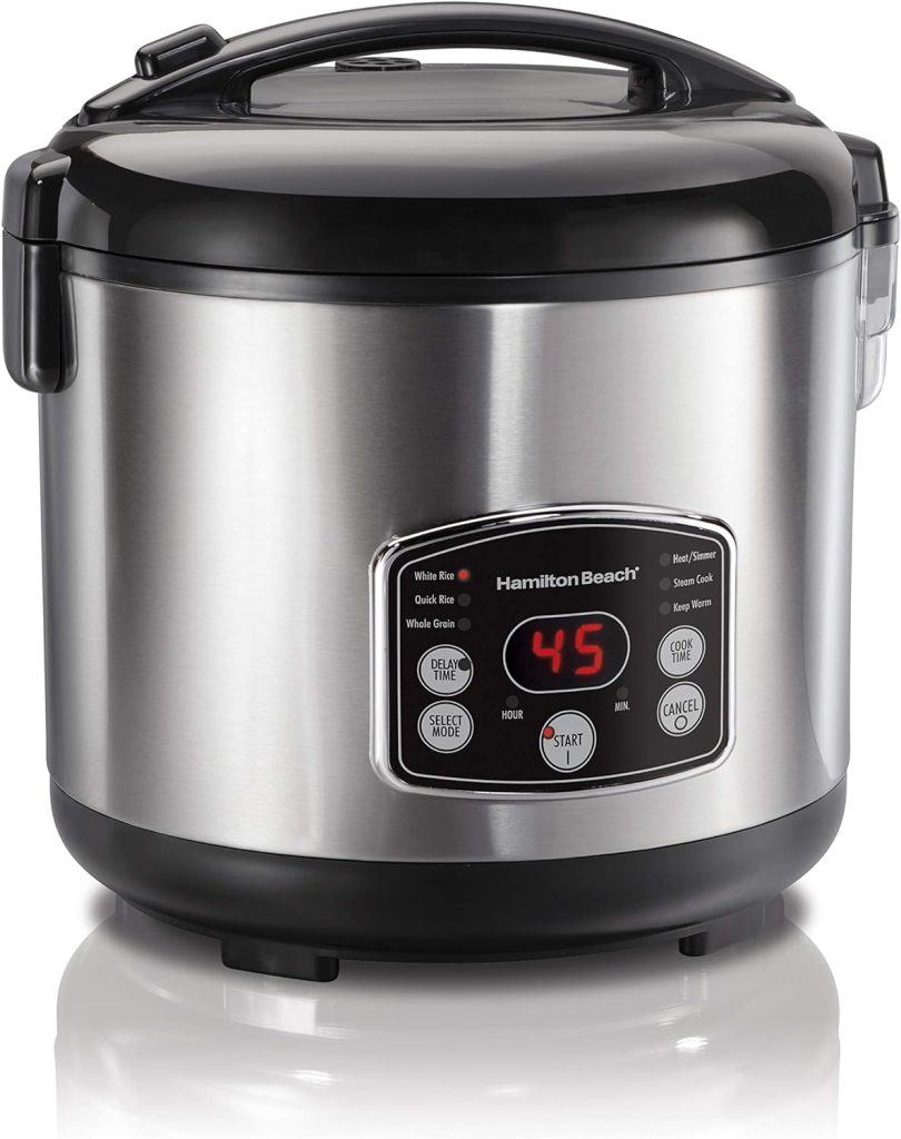 Hamilton Beach Programmable Rice Cooker Food Steamer 37541